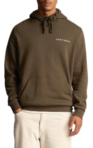 Image of Lyle & Scott Embroidered Hoodie Olive XL