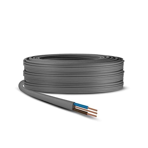 Image of PRIMES DIY 1.5MM Twin And Earth Cable 6242Y BASEC Approved Electrical Mains Socket Ring Wire, 2 Meters