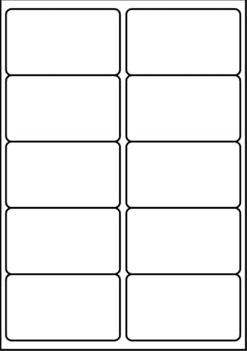 Image of SmithPackaging A4 Self Adhesive Address Labels, 10 Labels Per Sheet, 20 Sheets,99.1 x 57mm 200 Labels