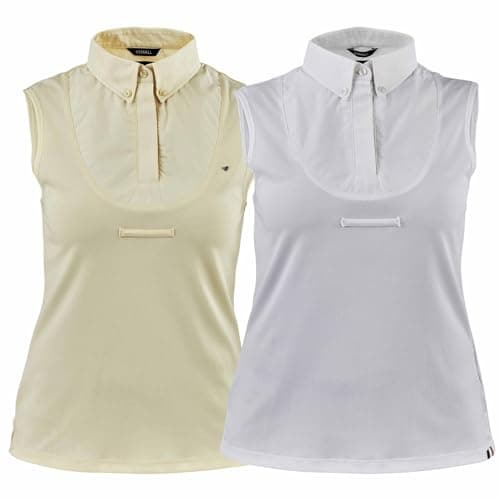 Image of Shires Aubrion Sleeveless Tie Shirts Small White