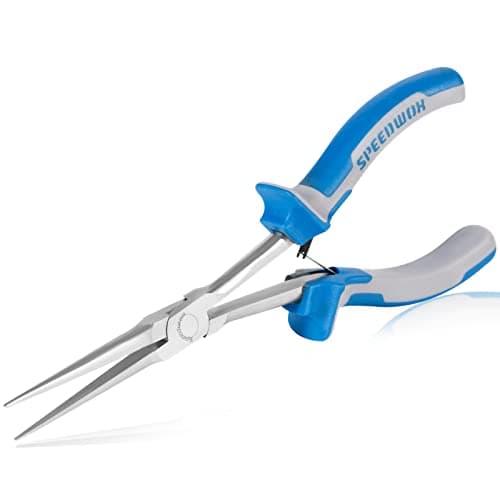 Image of SPEEDWOX Long Reach Needle Nose Pliers 7 Inches Slim Extra Long Nose Mini Precision Wire Looping Fine Pliers for Hard to Reach Narrow Spaces Smooth Jaws High Leverage Reduce Efforts