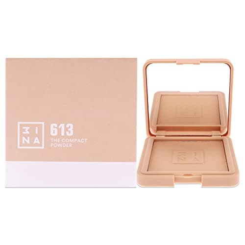 Image of 3INA MAKEUP - The Compact Powder 613 - Nude Natural - Silky Finish - Uniform Coverage - Comfortable and Luminous Texture - Lightweight Mineral Powder - Easy to blend - Vegan - Cruelty Free