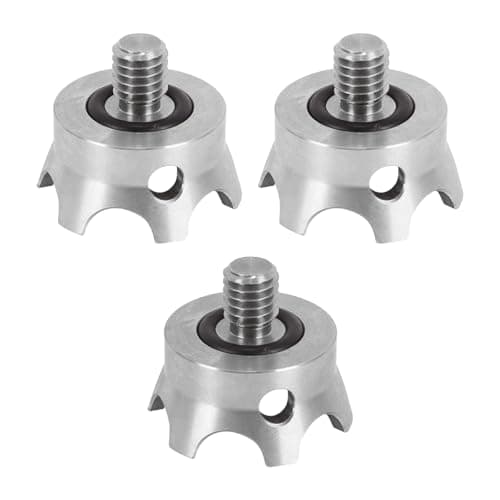Image of Gurtt 3 Pcs 3/8 Inch Tripod Spikes Interface Non-Slip Camera Tripod Monopods Spike Foot Claws Mount Adapter