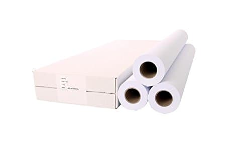 Image of Plotter Roll Uncoated Large Format 914mm x 50m 90gsm Ref 97003427 Pack 3