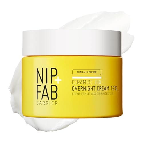 Image of NIP+FAB Ceramide Fix Overnight Repair Cream 12% Complex (50ml) – Intensive Night Moisturiser with 2% Azelaic Acid & Squalane – Restores Skin Barrier, Calms Redness & Hydrates
