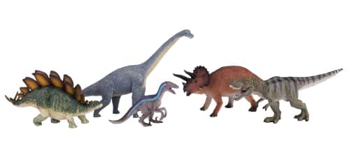 Image of MOJO - 5pc Dinosaur Prehistoric Life Playset | Hand-Painted Toy Figure | Prehistoric Life Collection | True to Life & Highly Detailed | Designed in UK
