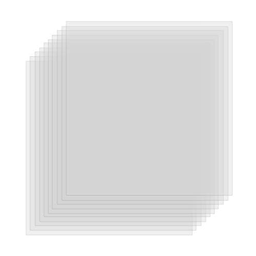 Image of 10 Pcs Blank Mylar Stencil Sheets Square Stencil Paper Blank Mylar Templates DIY Make Your Own Design Stencils (30.5x30.5cm) 6 Mil