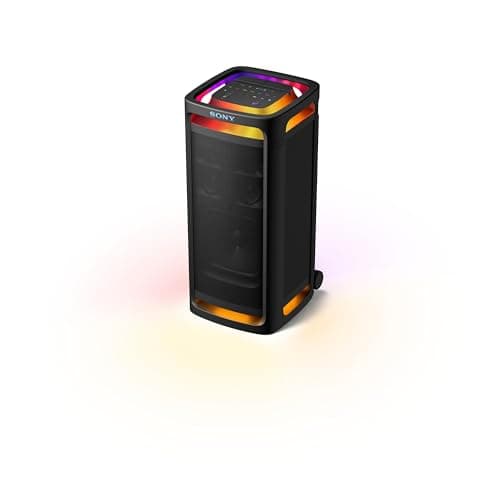 Image of Sony ULT TOWER 9AC - Ultimate Bluetooth Party Speaker, Mains Powered, 2 x ULT POWER SOUND modes, X-Balanced Speaker, 360 Lighting & Sound, Karaoke Inputs - Black