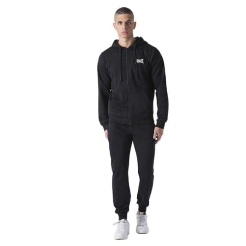 Image of EVERLAST Hooded Zip Top+Pant Tracksuit XL Black