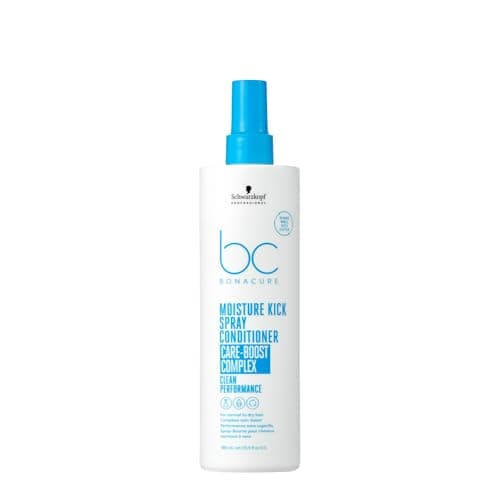 Image of Schwarzkopf Professional Bonacure Moisture Kick Spray Conditioner for Normal to Dry Hair Care Boost Complex Moisturizing Detangling Improved Manageability Lightweight Feeling Elasticity 400 ml