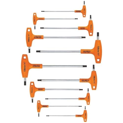 Image of Beta 960951 Model 96 T/S11 Set of Offset Hexagon Key with High Torque Handle, Chrome-plated