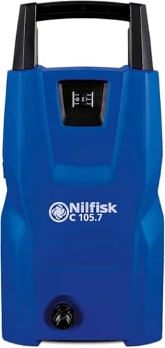 Image of Nilfisk C 105 Bar High Pressure Washer - Mini Power Washer for Patios and Car Cleaner (1400 W)