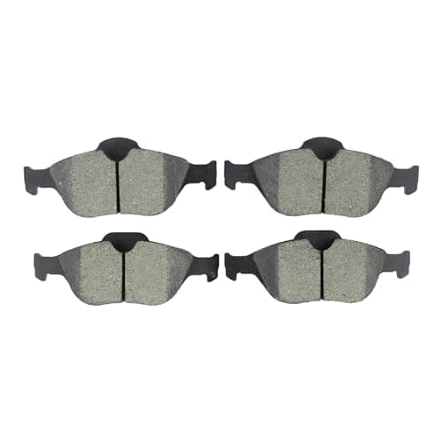 Image of HouYeen Pack of 4 Front Left and Right Disc Brake Pads for Fo-rd Courier Fiesta mk4 mk5 mk6 Mondeo Ka Puma Street Maz-da 2 121 mk3