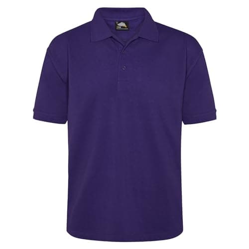 Image of ORN Polo Shirt for Men Adult, Heavyweight Polo T-Shirt for Work & Casual Wear, Hard-Wearing Premium Quality Mens Workwear Poloshirt, 1150-Purple,4XL
