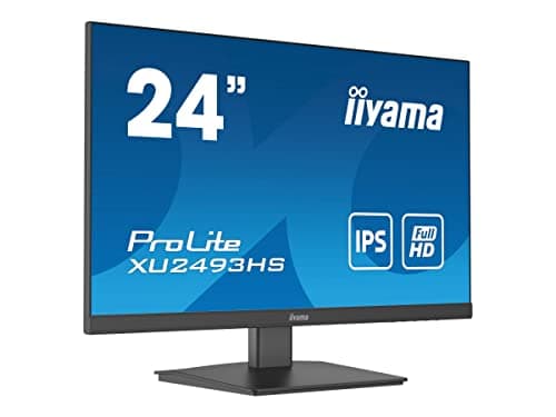 Image of iiyama XU2493HS-B5 24 Inch IPS LCD with Slim Bezel, 4ms, Full HD 1920x1080, 1x HDMI,1 x DisplayPort, 2 x 2W Speakers
