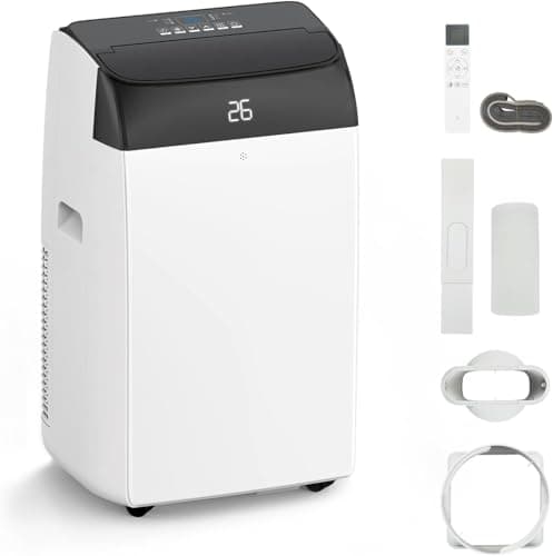 Image of Portable Air Conditioner 10,000 BTU, 5-in-1 Cooling, Dehumidifier & Fan, Sleep & Quiet Mode, 3 Speeds, 24H Timer, Sleep Mode, Remote Control, Window Kit, Cools Rooms up to 500sq.ft, A