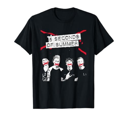 Image of 5 Seconds of Summer Crossed Lines T-Shirt