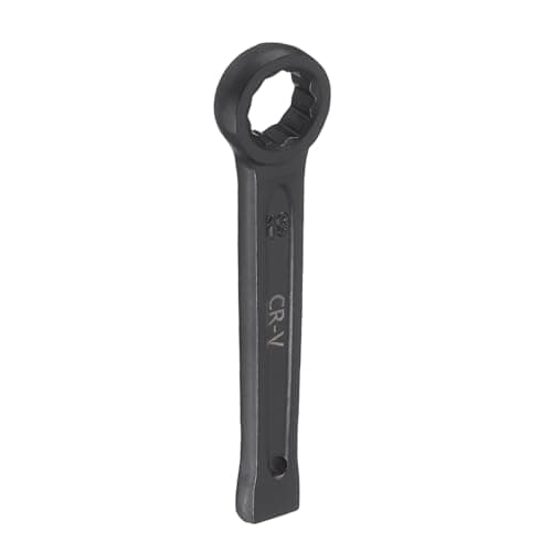 Image of sourcing map Slogging Box End Striking Ring Wrench 33mm Metric CR-V Steel 12-Point Flat Strike Wrench Baking Paint Single Head Spanner Hand Tool for Mechanical Automotive Repair