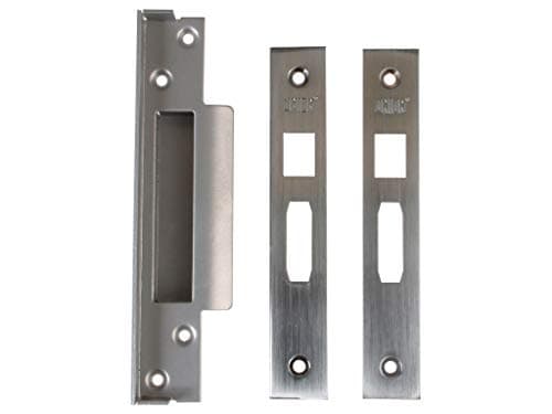 Image of Union Locks Strongbolt 2200 Mortice Sash Lock Rebate Kit 13mm - Satin Chrome (Boxed)