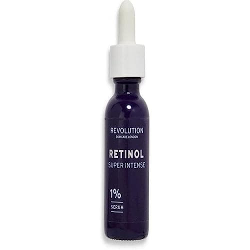 Image of Revolution Skincare Retinol Serum for the Face, 1% Retinol Super Intense Serum, Anti-ageing/wrinkle/blemish, Vegan & Cruelty-Free, 30ml