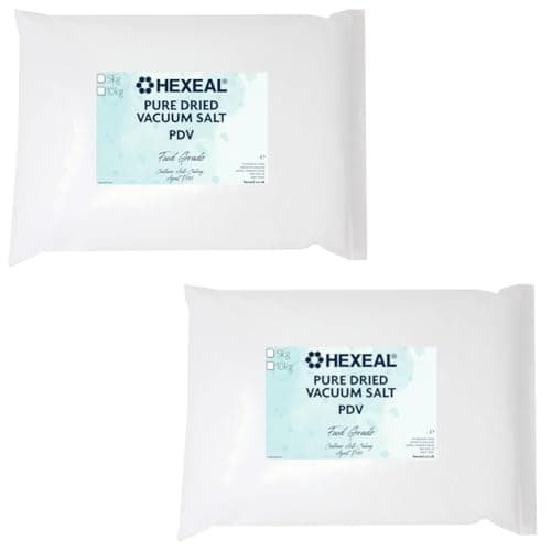 Image of Hexeal PDV Salt 10kg – 2 x 5kg Bags of Food Grade Salt for Cooking and Water Softening