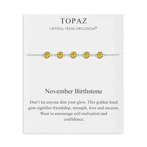 Image of Philip Jones November Birthstone Bracelet Created with Topaz Zircondia® Crystals