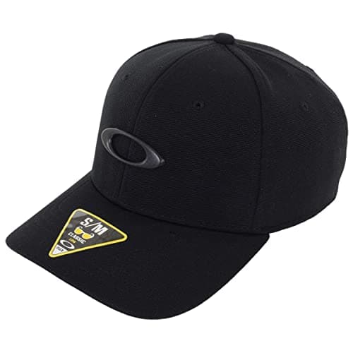 Image of Oakley Men's Tincan Cap Hat, Black/Carbon Fiber, S-M UK