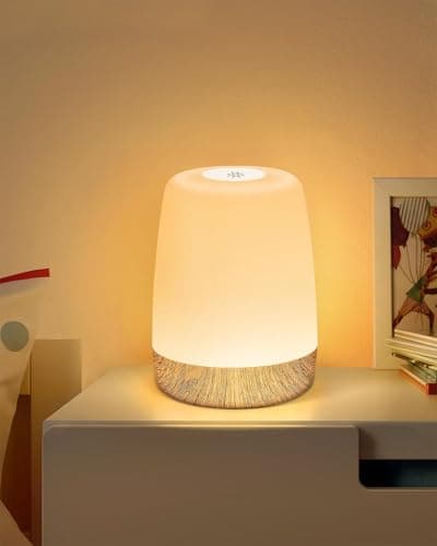 Image of MEDE Night Light Baby Touch Lamps Bedside Dimmable Nightlight,LED Childrens Night Light Kids with Timer & RGB Changing & Memory,USB Rechargeable Portable Bedside Table Lamp for Bedroom Breastfeeding