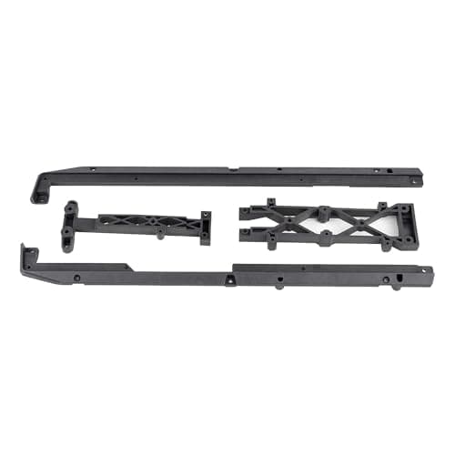 Image of Team Associated SR7 Front Lower Chassis Brace Set Carbon