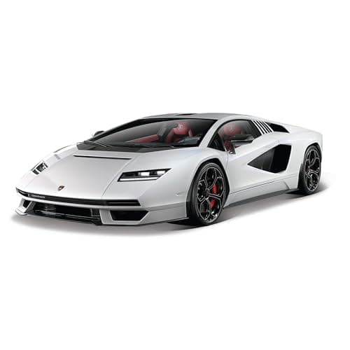 Image of Bburago STREET FIRE LAMBORGHINI COUNTACH Super Car - 1:43 Scale - Incredibly Detailed Die-Cast Replica Collectible Model Vehicle