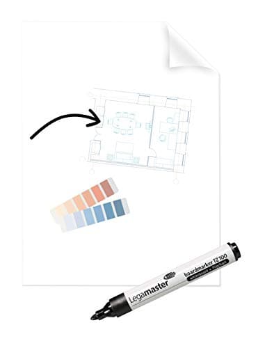 Image of Legamaster Magic-Chart Clearboard Foil - 60x80 cm - 25 Repositionable Sheets