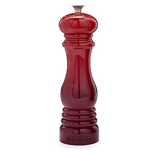 Image of Le Creuset Classic Adjustable Pepper Grinder, Large, Chip-Resistant ABS Plastic, Anti-Corrosion, 518 g, Cerise, 96002700060000