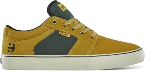 Image of Etnies Men's Barge LS Skate Shoe, TAN/Green, 7 UK