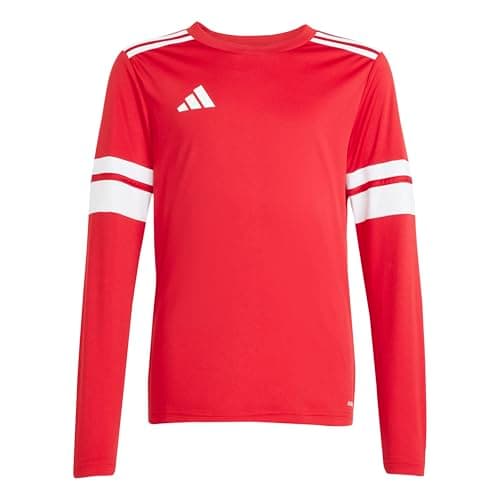 Image of adidas Unisex Kids SQUADRA25 Jersey Long Sleeve Kids, Team Power red 2/White, 5-6 Years