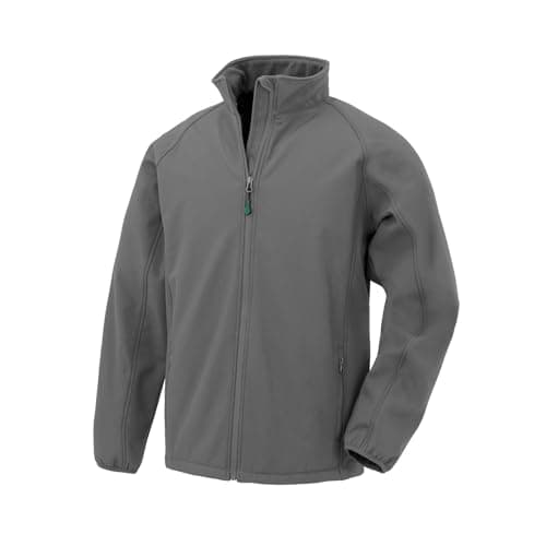 Image of Result Childrens/Kids Double Layered Recycled Soft Shell Jacket (7-8 Years) (Grey)