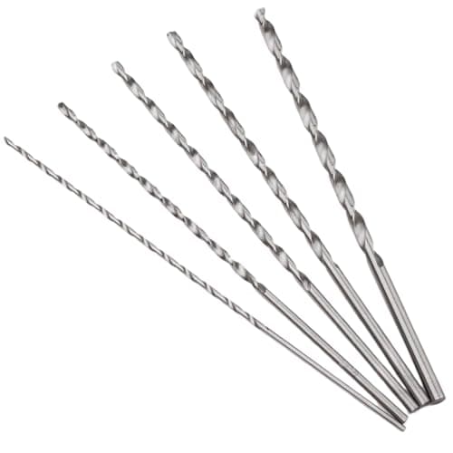 Image of 5 PCS Extra Long Twist Drill Bits, 150mm High-Speed Steel, 2-5MM Sizes, for Wood & Metal Drilling