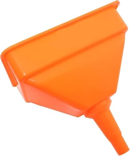 Image of Unibos Large Tractor Funnel with Filter – Heavy Duty Wide Mouth Fuel Funnel for Petrol, Diesel & Oil – Professional Automotive & Farm Use – Anti-Debris Mesh, Easy Pour DIY Fluid Transfer