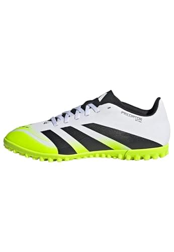 Image of adidas Unisex Predator Club Turf Football Boots, FTWR White/core Black/Lucid Lemon, 11 UK