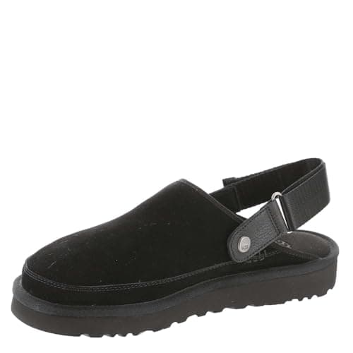 Image of UGG Men's Goldencoast Clog Flat Sandal, Black, 14 UK