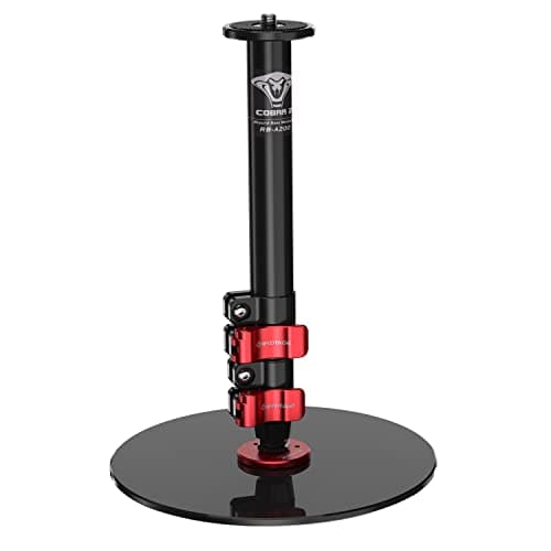 Image of IFOOTAGE Round Base Monopod RB-A200, 22'' Aluminum Monopod Tripod Stand for Desk, Tabletop Tripod Compatible with DSLR Camera, Light, Webcam for Live Streaming, Vlogging, Payload 10KG/22LBS
