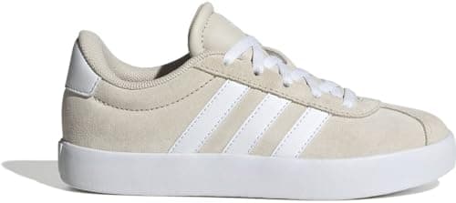 Image of adidas Unisex Kids VL Court 3.0 Shoes Kids, Aluminium/Cloud White/Aluminium, 4 UK