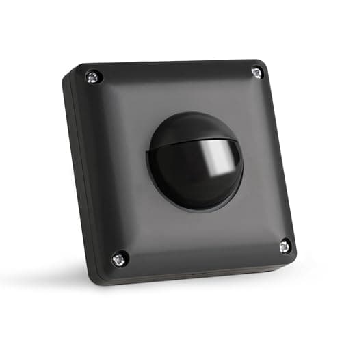 Image of SEBSON PIR Sensor Outdoor IP65 - Wall Flush Mounted 53x53x23mm, Programmable, Range 10m/190° - Infrared Motion Sensor for LED Lights, 3-Wire