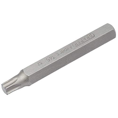 Image of Draper 33363 Expert Tx-Star T45 Insert Bit for Mechanic's Bit Sets, 75mm Length, 10mm , Blue