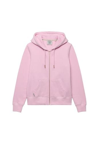 Image of Superdry Women's Essential Logo Ziphood Hb Sweater, Pink Lady, 12
