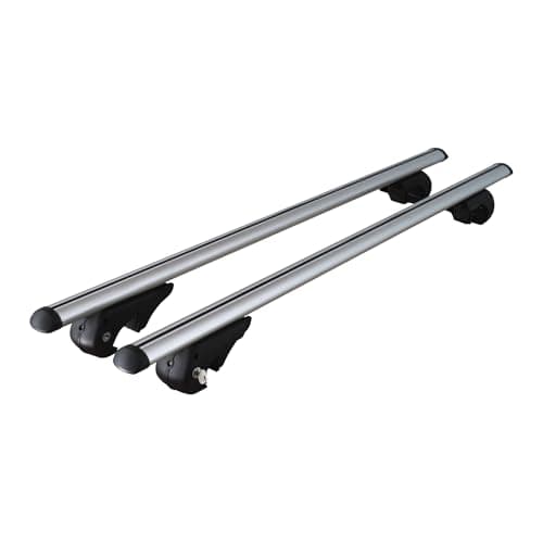 Image of Menabo BRIO - Roof bars for cars with open railing, 120 cm Silver
