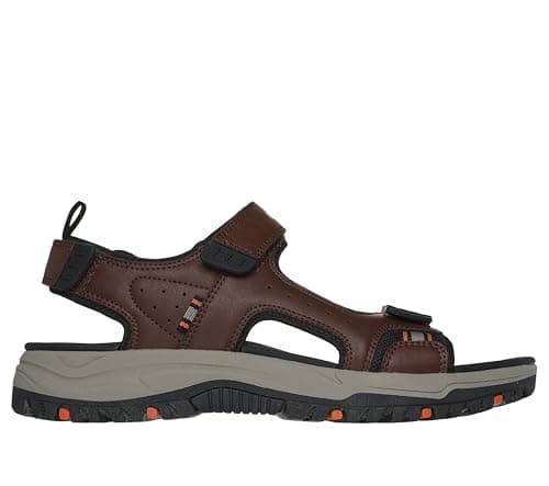 Image of Skechers Men's PREWITT RIGDON Sandal, Brown, 9