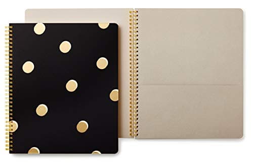 Image of Kate Spade New York Large Spiral Notebook with 160 College Ruled Pages, Scatter Dot