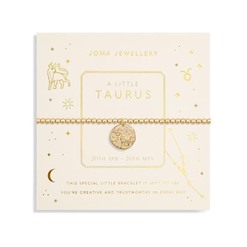 Image of Joma Jewellery STAR SIGN A LITTLE TAURUS Gold Plated Bracelet in 17.5 cm stretch