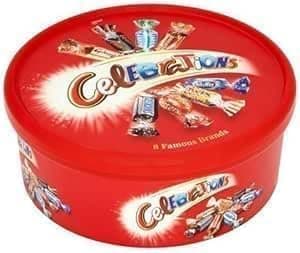 Image of New Celebratins Milk Chocolate Tub 550g Christmas Chocolate Selection Box