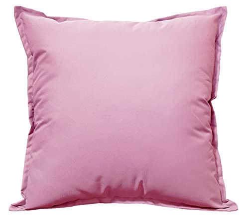 Image of POSHLIVING Blush Pink 18"x 18" Outdoor WATERPROOF FILLED Cushions Garden Furniture Scatter PAD (45 x 45 cm) (Blush Pink)